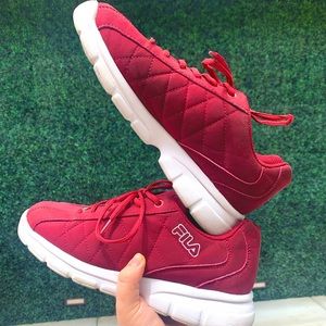 Maroon Red FILA Shoes Size 7 1/2 LADIES NEW